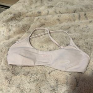 Alphalete strappy bra white xs